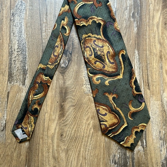 Christian Dior All Silk Printed Tie - Picture 1 of 6